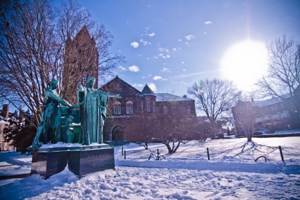 The University of Illinois on a snowday